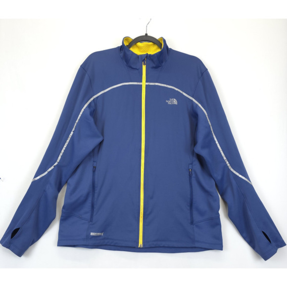 The North Face Flight Series Windstopper Jacket Reflective Men XL Blue Yellow‎
